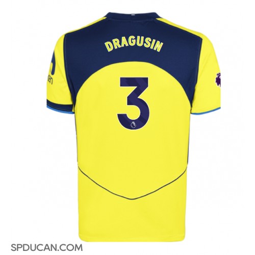 Muški Nogometni Dres Tottenham Hotspur Radu Dragusin #3 Rezervni 2025-26 Kratak Rukav